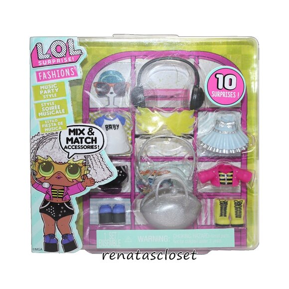 L.O.L Surprise! 10-pc Mix & Match Accessories Set - Music Party NWT/NIP - Picture 1 of 6